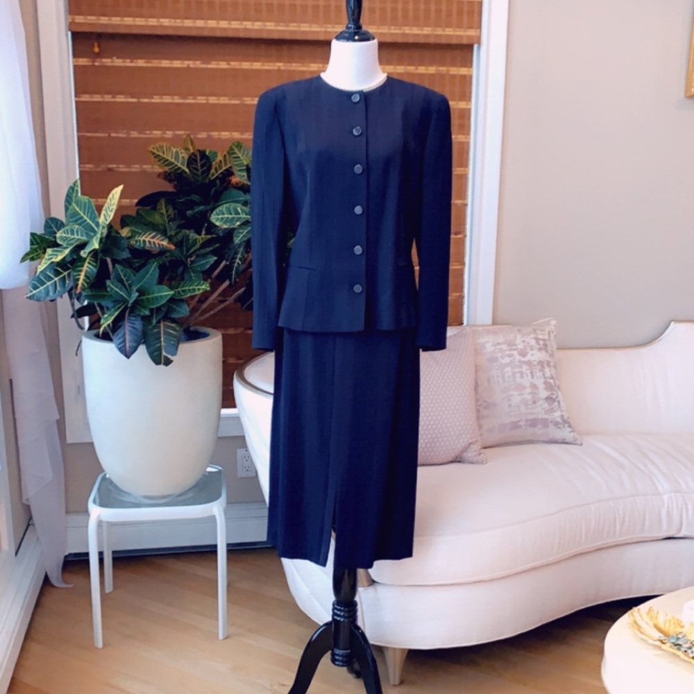 State of Claude Montana VINTAGE Power Skirt Suite